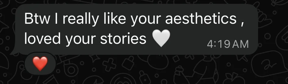 Client feedback message